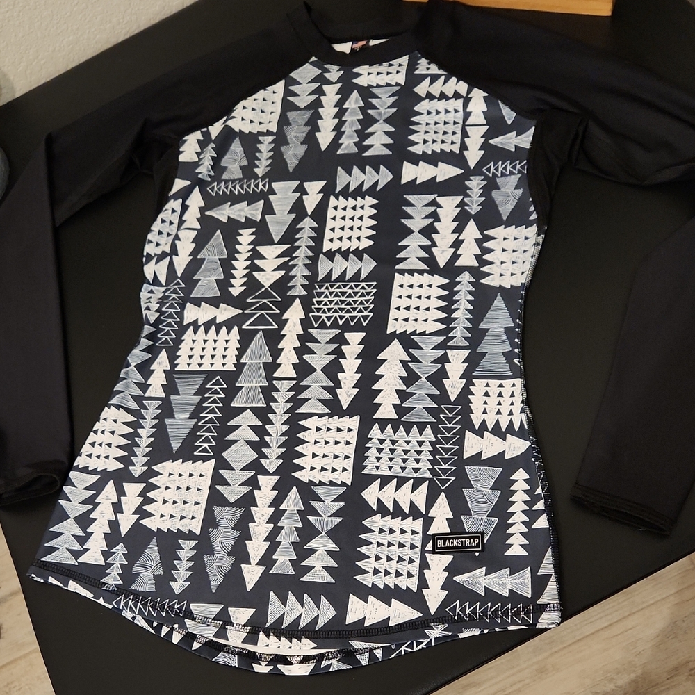 BlackStrap Women's Geometric Base Layer - Black and White
